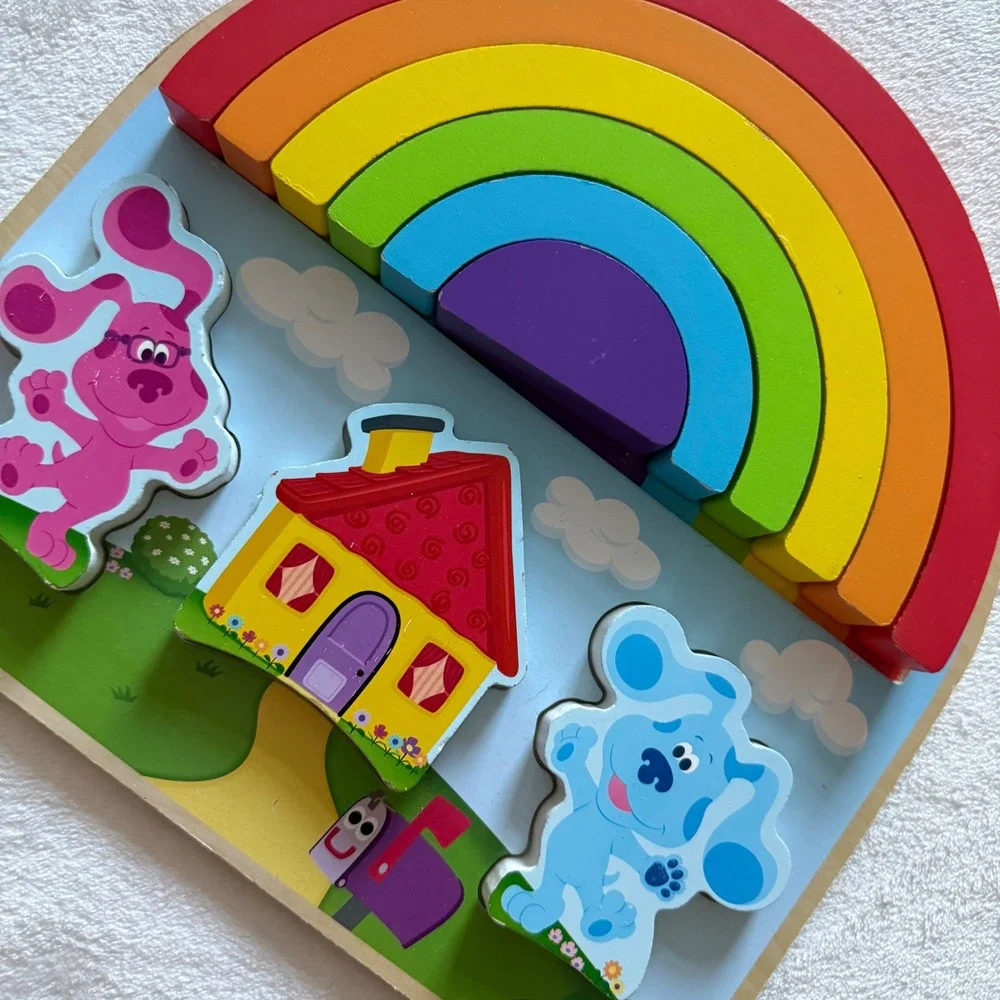 Melissa & Doug Wooden Puzzle Bundle Blue's Clues Rainbow & Circus‎ Animals